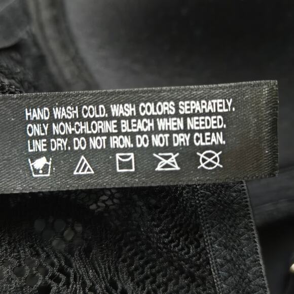 Natori Women's Feathers Front Close T-Back Bra Black 32C - Picture 6 of 7